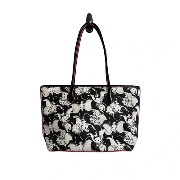 Disney Dooney & Bourke 2022 Dumbo Black White Tote Bag - Picture 5 of 10